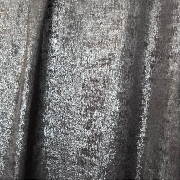 ❤️MAKE OFFER❤️ Shiny Black Long Sleeve Shirt Dress Maxi Tunic Plus Ava Viv 1X - Picture 6 of 9